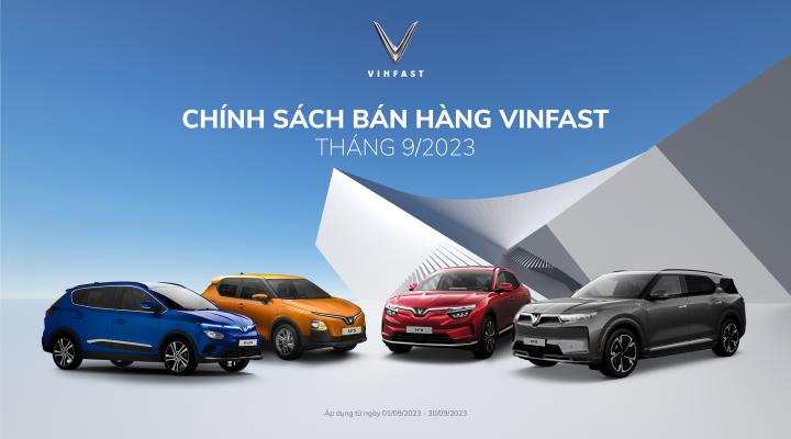 Chính sách bán hàng ô tô VinFast tháng 09/2023